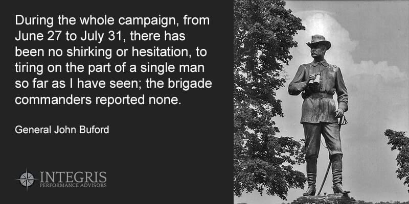 No shirking or hesitation John Buford