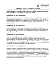 Sample Catch Ball Questions